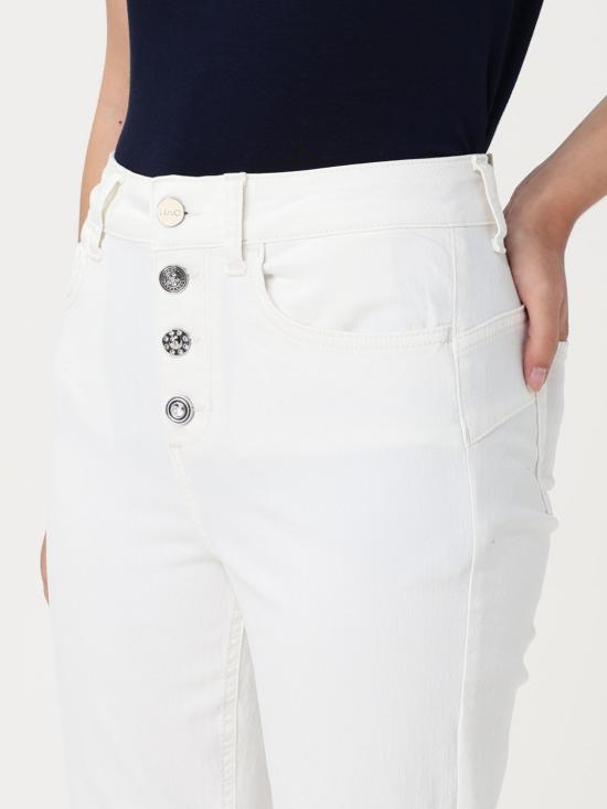 25SS 리우조 스트레이트 팬츠 UA5040T2594 10701 White - LIU JO