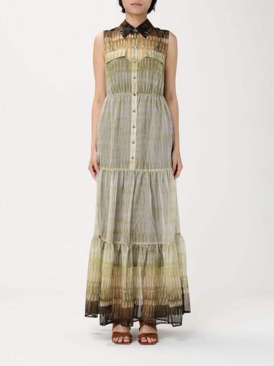 25FW 리우조 롱 원피스 WA5031TS079 M9549 Green