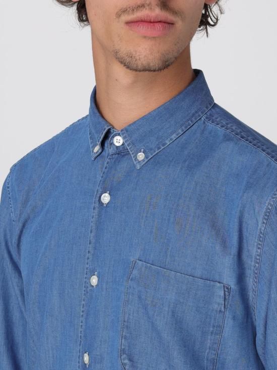 25SS 페이 데님 셔츠 NRMA350145TUY1 U811 Blue 1 - FAY