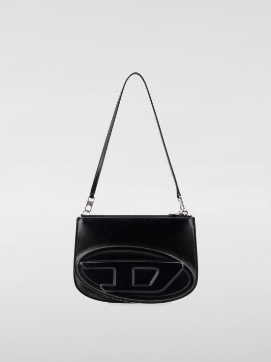 25FW 디젤 1DR 트윈-더블-파우치 프린티드 레더 숄더백 X10330PR818 T8013 Black
