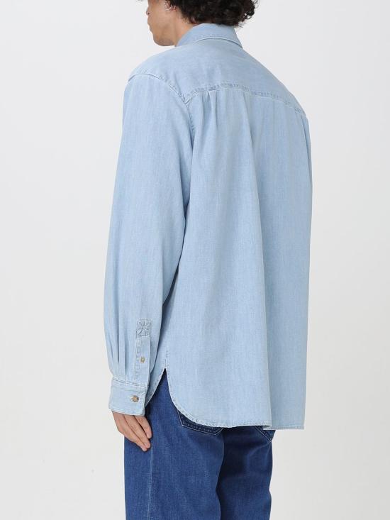 25SS 아페쎄 긴팔 셔츠 COGXXH12586 IAV Gnawed Blue - A.P.C.