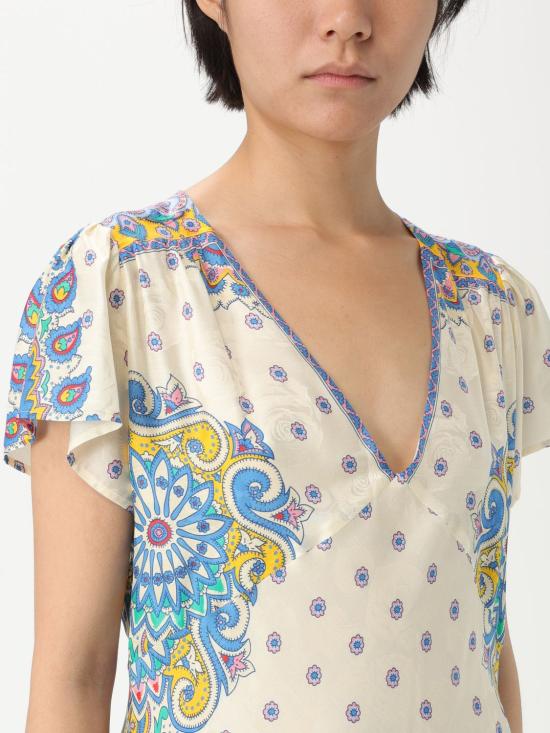 25SS 에트로 미디 원피스 WRHA0299AV618 X0800 Beige - ETRO