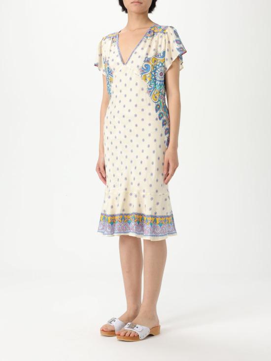 25SS 에트로 미디 원피스 WRHA0299AV618 X0800 Beige - ETRO