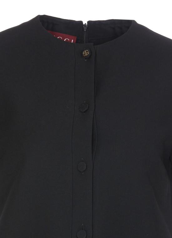 25SS 구찌 미디 원피스 813175ZAD881000 Black - GUCCI