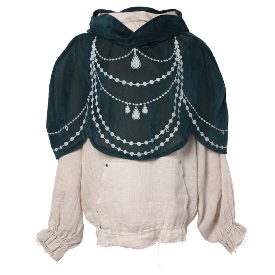 25SS VeniceW 후드 티셔츠 HD0LINA NATURAL