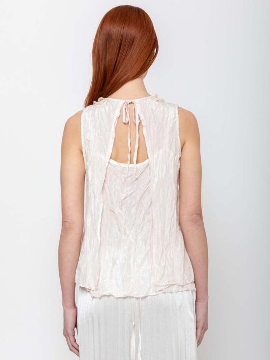  Hazel Brown 캐미솔 러플 요크와 언더 이 있는 헤이즐 브라운 블라우스 - OTHER BRANDS