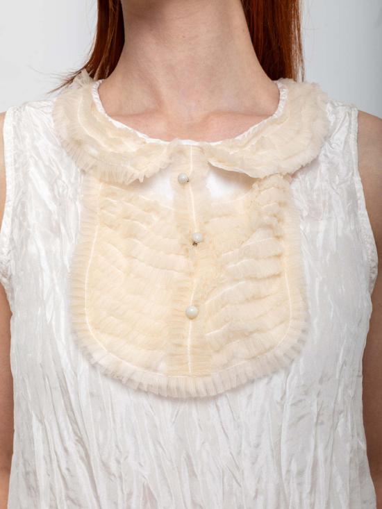  Hazel Brown 캐미솔 러플 요크와 언더 이 있는 헤이즐 브라운 블라우스 - OTHER BRANDS