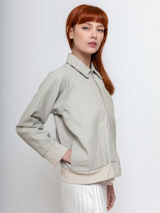  Hazel Brown 봄버 자켓 헤이즐 브라운 리틀 레더 봄버 - OTHER BRANDS