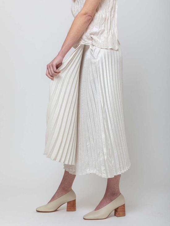  Hazel Brown 롱 스커트 헤이즐 브라운 플리츠 랩 스커트 - OTHER BRANDS