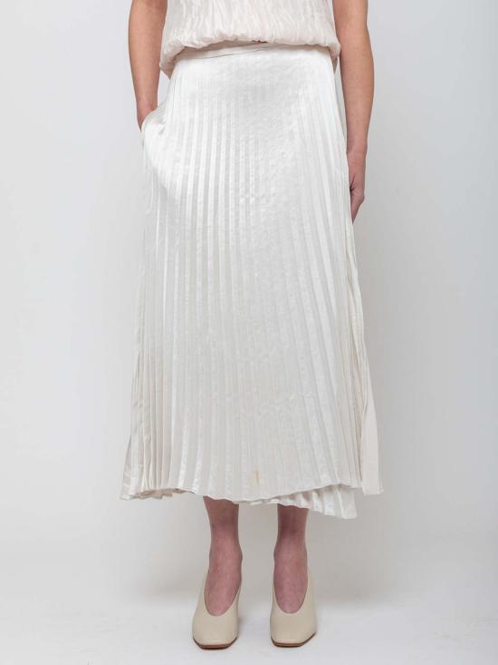  Hazel Brown 롱 스커트 헤이즐 브라운 플리츠 랩 스커트