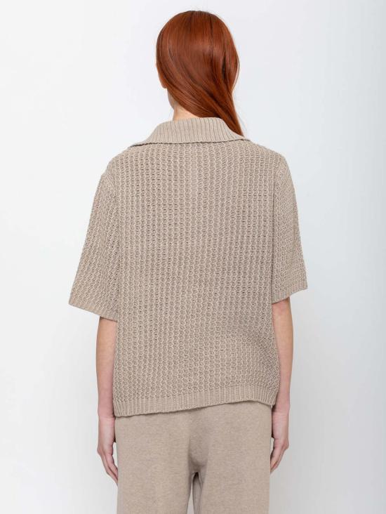  로렌 마누지안 반팔 티셔츠 랙 폴로 탑 시잘 - LAUREN MANOOGIAN