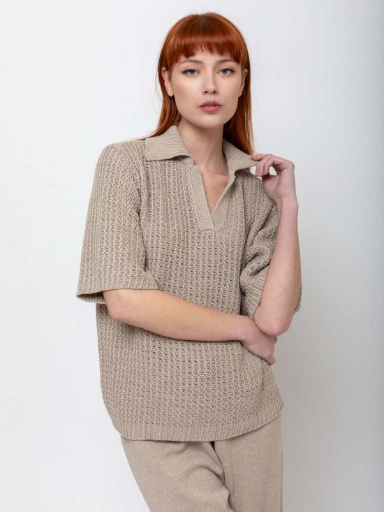  로렌 마누지안 반팔 티셔츠 랙 폴로 탑 시잘 - LAUREN MANOOGIAN