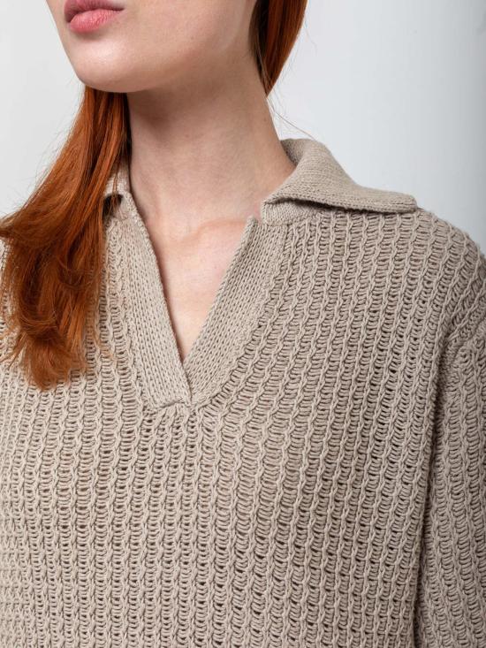  로렌 마누지안 반팔 티셔츠 랙 폴로 탑 시잘 - LAUREN MANOOGIAN