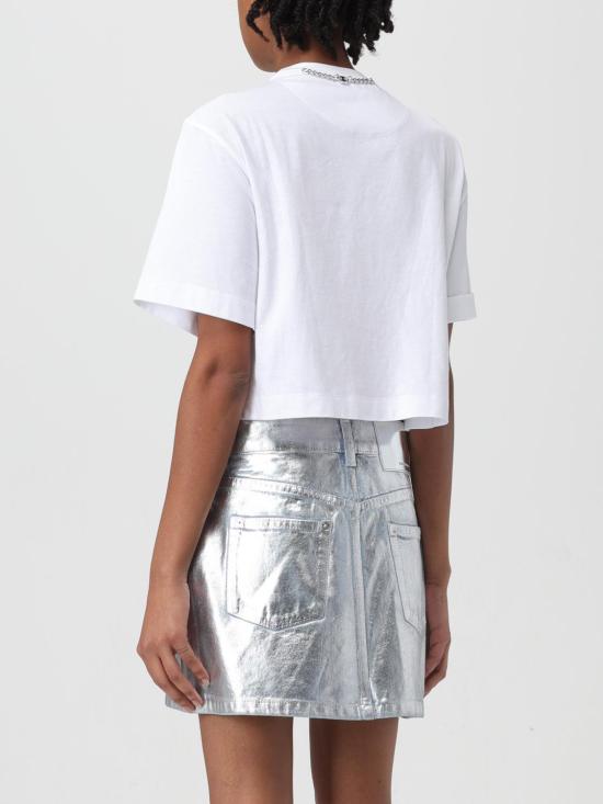 25FW 파코라반 반팔 티셔츠 23AXTO639CO0481 M094 Silver - PACO RABANNE