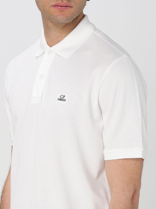 25FW 씨피 컴퍼니 폴로 티셔츠 18CMPL180A110300R 103 White - C.P. COMPANY