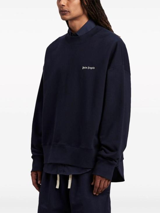 24FW 팜앤젤스 긴팔 티셔츠 PMBA080S24FLE0044603 Blue - PALM ANGELS