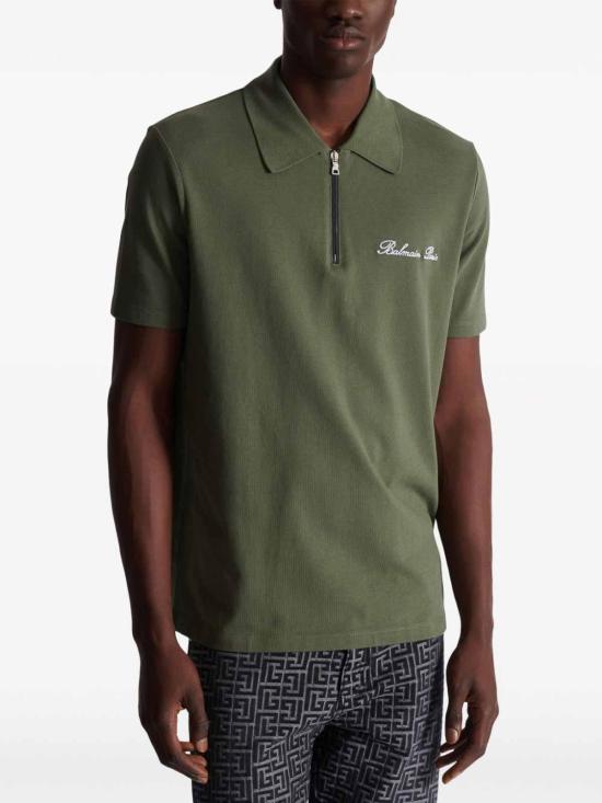  발망 폴로 티셔츠 DH1GC028BC78UKB Light Brown - BALMAIN