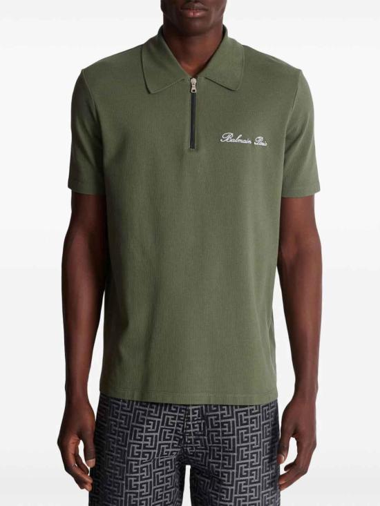  발망 폴로 티셔츠 DH1GC028BC78UKB Light Brown - BALMAIN