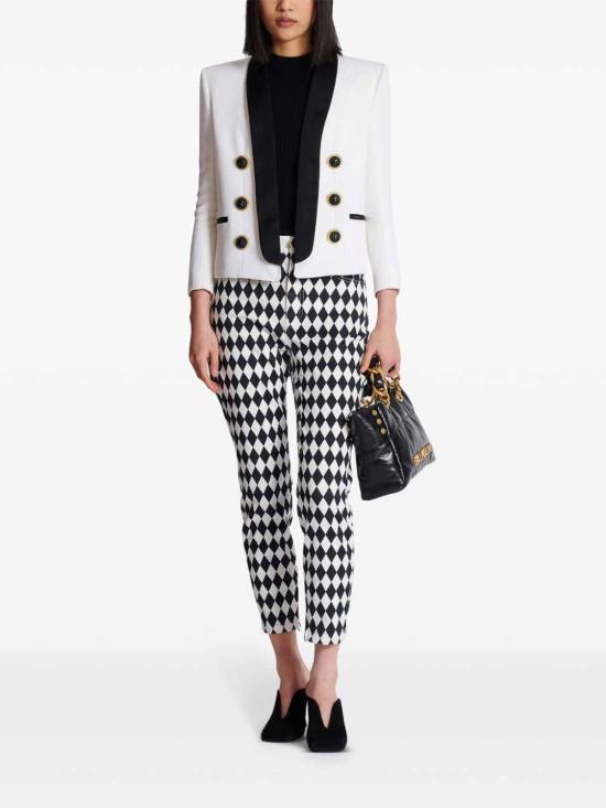  발망 자켓 DF1SI532ME54GAB White - BALMAIN