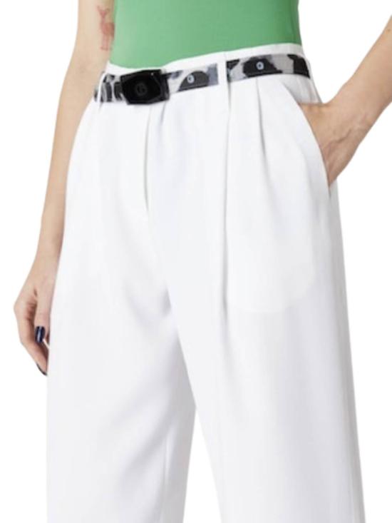  조르지오 아르마니 스트레이트 팬츠 3WHPP0WXT002MU0BN White - GIORGIO ARMANI