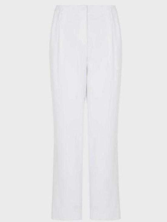  조르지오 아르마니 스트레이트 팬츠 3WHPP0WXT002MU0BN White - GIORGIO ARMANI