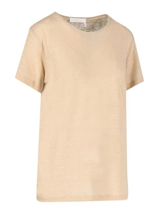  끌로에 반팔 티셔츠 C22UHT6908120M Beige - CHLOE