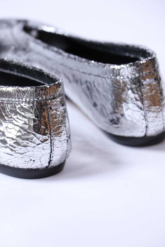  마르지엘라 플랫 슈즈 Maison Margiela Tabi Broken Mirror 새 발레리나 실버 - MAISON MARGIELA