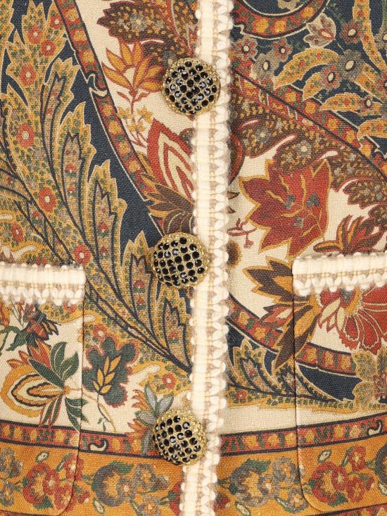 25SS 발렌티노 가라바니 베스트 6B0CF0P59A7UK1 P25 BEIGE MULTICOLOR BROWN - VALENTINO GARAVANI