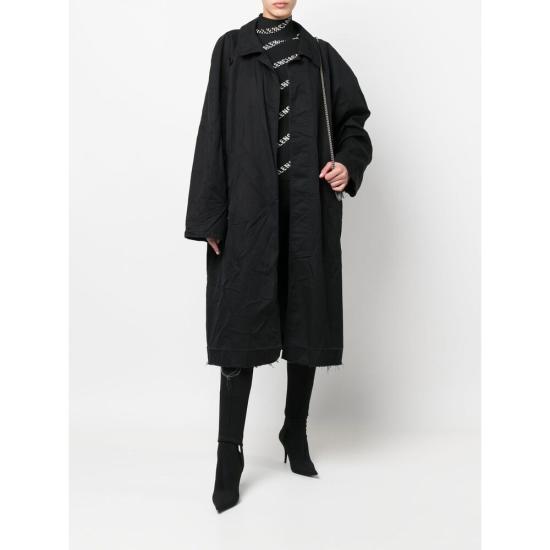 25SS 발렌시아가 트렌치 코트 698285 TKP060100 BLACK - BALENCIAGA