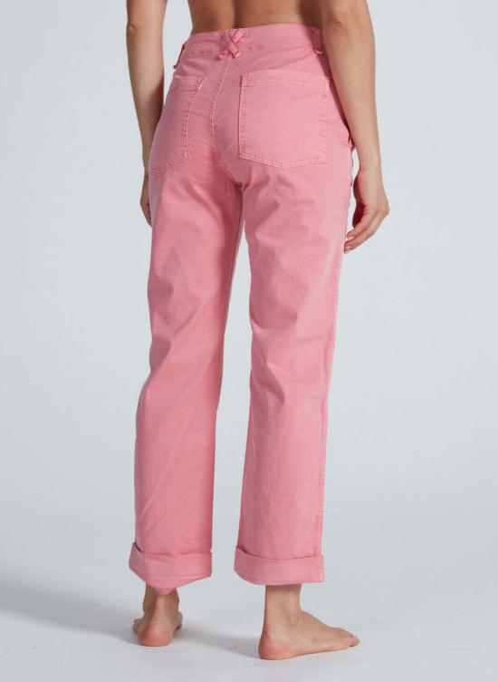  메이블앤모스 스트레이트 팬츠 애스크 니 더 톰보이 치노 워시드 핑크 - MABEL AND MOSS