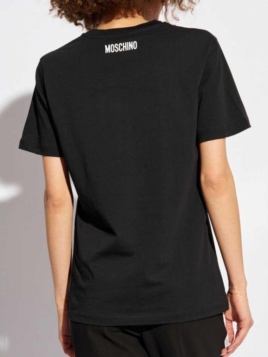 24FW 모스키노 반팔 티셔츠 A070855411555555C Black - MOSCHINO