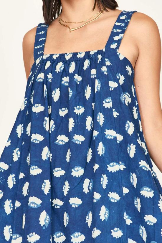  Mirth 롱 원피스 미스 모나코 드레스 인디고 콘치 - MIRTH