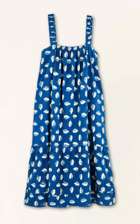  Mirth 롱 원피스 미스 모나코 드레스 인디고 콘치 - MIRTH