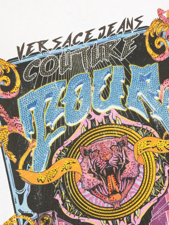 25SS 베르사체 반팔 티셔츠 78GAHC03CJ01C 003 BIANCO DOM - VERSACE