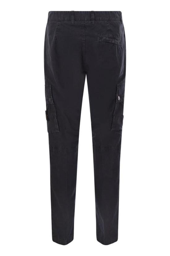 25SS 스톤 아일랜드 3100303 코튼 캔버스 올드 이펙트 슬림 핏 카고 팬츠 K1S153100303S00WAV0120 NAVY DOM - STONE ISLAND