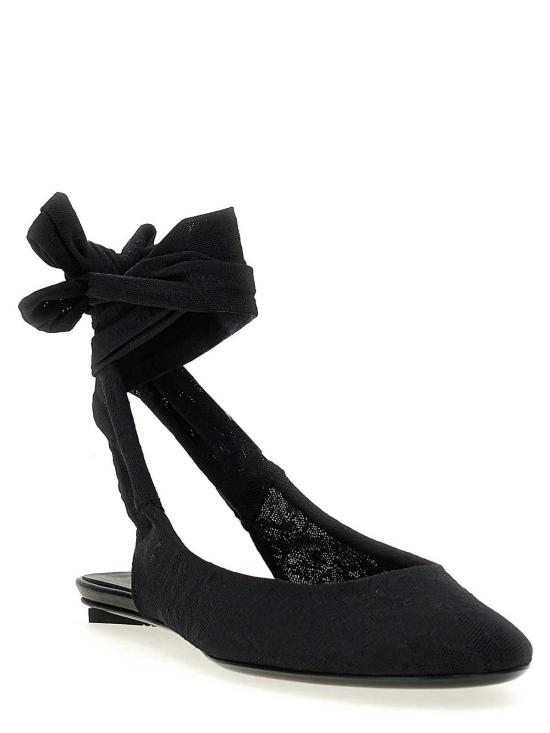  디 아티코 플랫 슈즈 250WSH00793100 Black - THE ATTICO