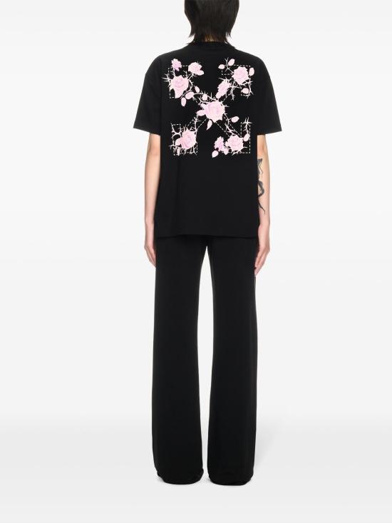  오프화이트 반팔 티셔츠 OWAA089S25JER0011001 Black - OFF WHITE