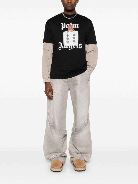  팜앤젤스 반팔 티셔츠 PMAA001S25JER00B1003 Black - PALM ANGELS