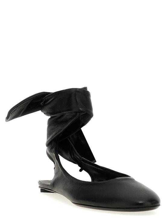  디 아티코 플랫 슈즈 242WSH00793100 Black - THE ATTICO