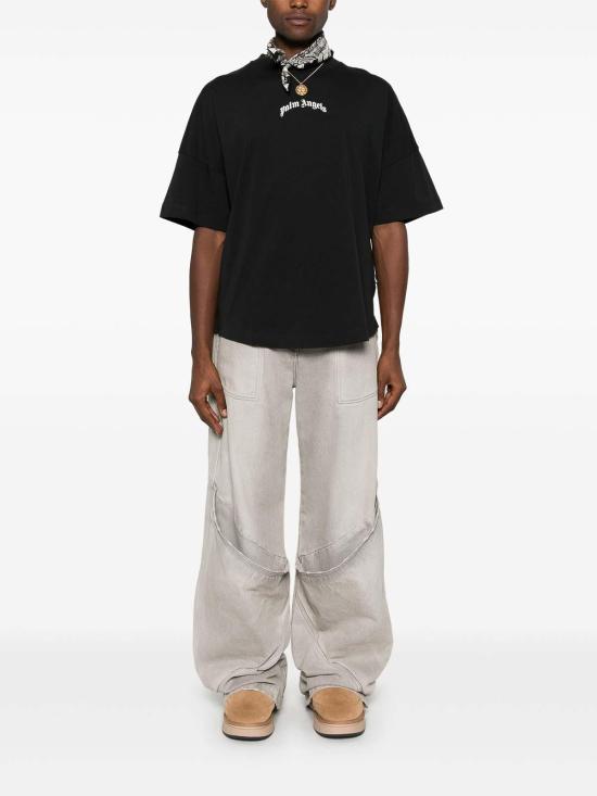25SS 팜앤젤스 반팔 티셔츠 PMAA002S25JER0011003 Black - PALM ANGELS