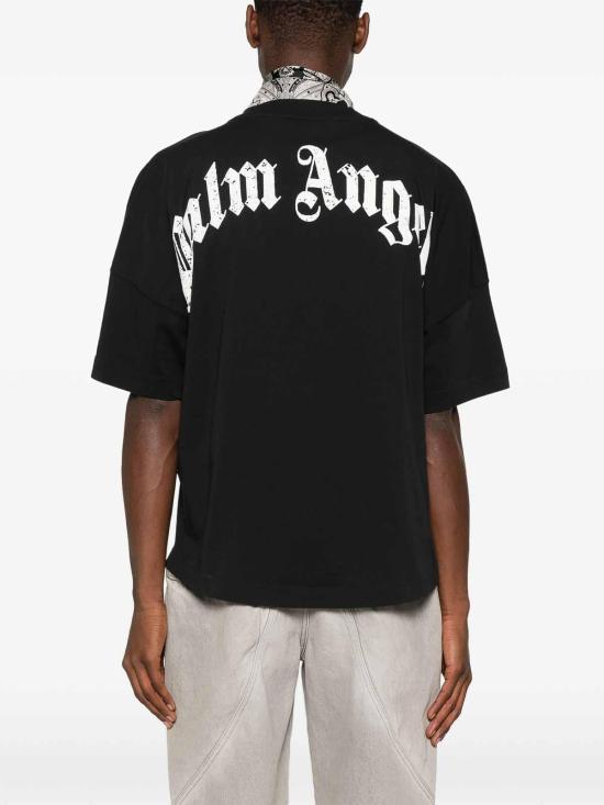 25SS 팜앤젤스 반팔 티셔츠 PMAA002S25JER0011003 Black - PALM ANGELS