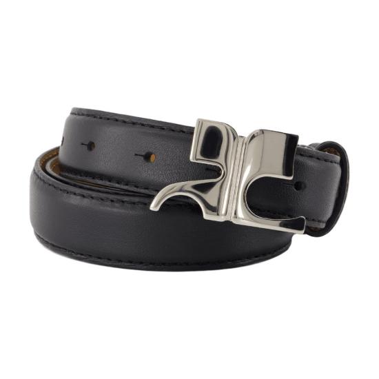 25SS 쿠레쥬 레귤러 벨트 225ACE020CV00369999 BLACK DOM