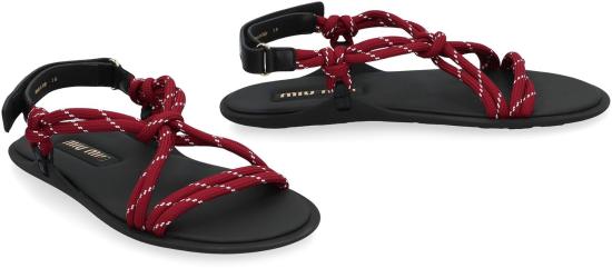 25SS 미우미우 샌들 5X420EF0053L74 F0399 red - MIU MIU