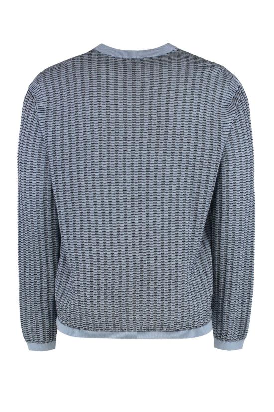 25SS 엠포리오 아르마니 스웨터 EM000895AF14229 F9030 Light Blue - EMPORIO ARMANI