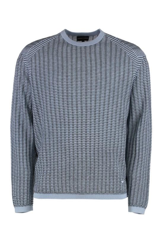 25SS 엠포리오 아르마니 스웨터 EM000895AF14229 F9030 Light Blue