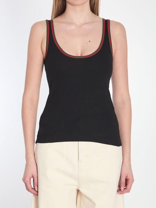 25SS 구찌 민소매 티셔츠 815851XJG5O 1043 black