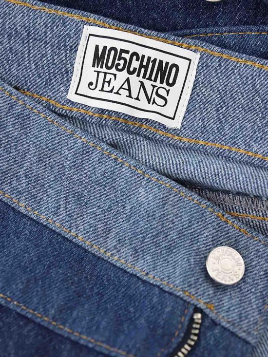 24FW 모스키노 미디 스커트 010337351888 Blue - MOSCHINO