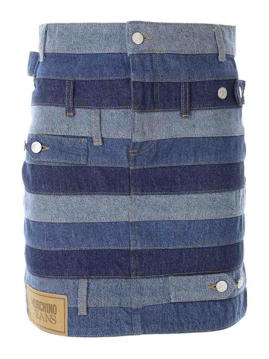 24FW 모스키노 미디 스커트 010337351888 Blue