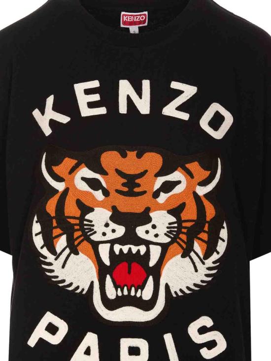  겐조 반팔 티셔츠 FE68TS0084SI99J Black - KENZO