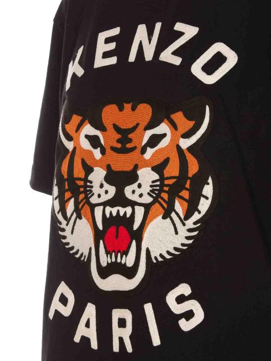  겐조 반팔 티셔츠 FE68TS0084SI99J Black - KENZO